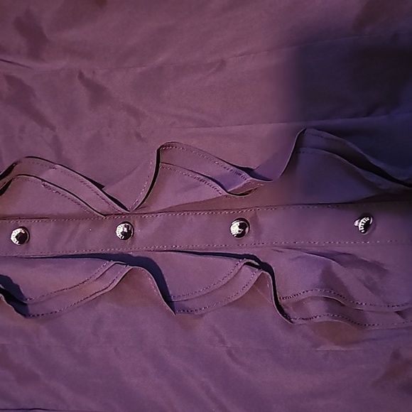 EXPRESS EUC WOMENS ELITE STRETCH BLOUSE SIZE  M - Picture 2 of 4